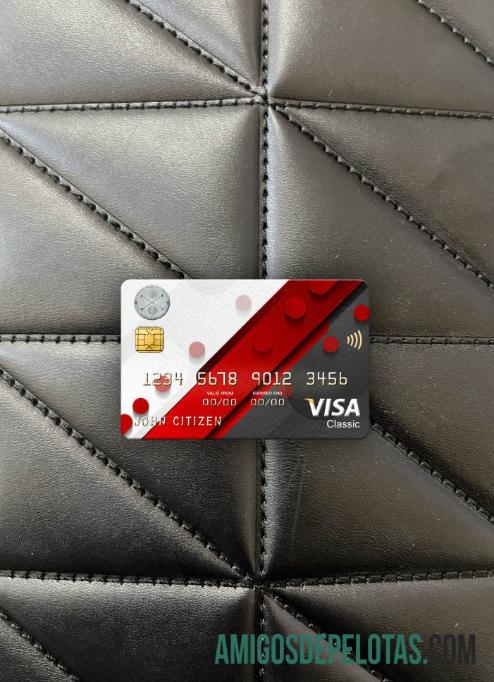 Cartão Visa Classic do Banco Central da Libéria Photolook Front exemplo